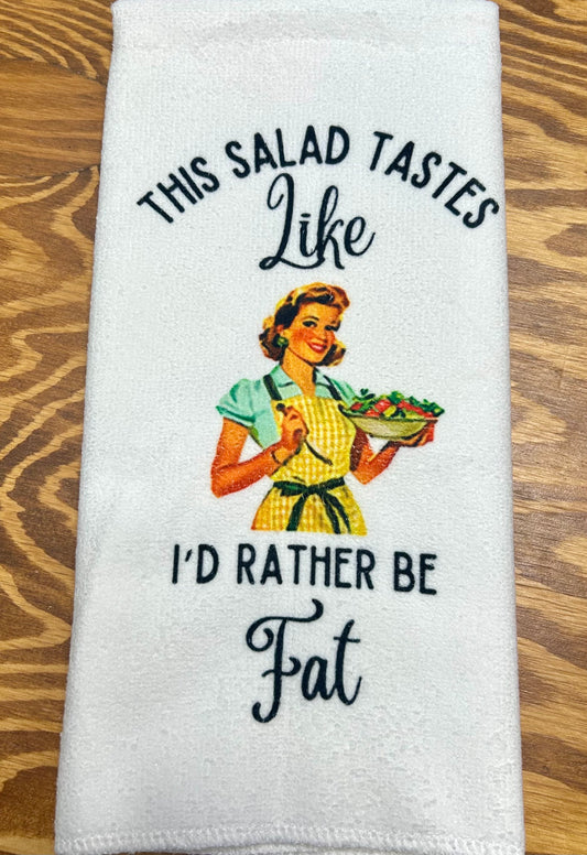 Funny Salad Tea Towel