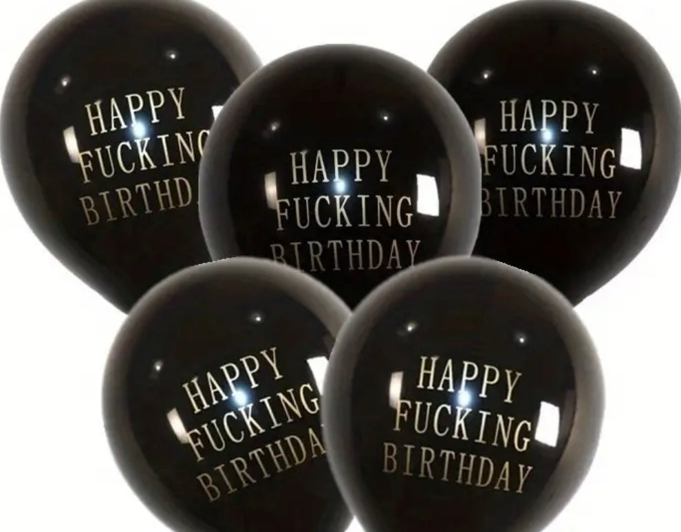 Adult Birthday Balloons 12pk