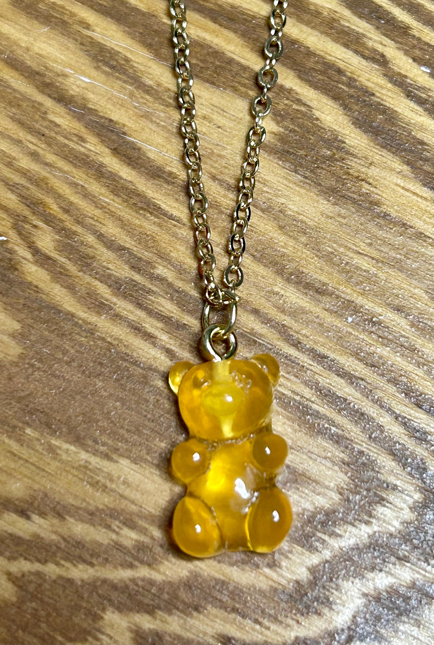 Orange Gummy Bear Necklace