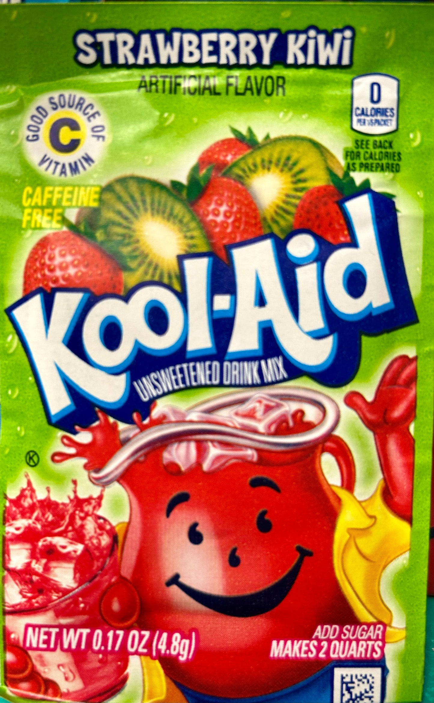 Kool-Aid Mix with Strawberries and Kiwi